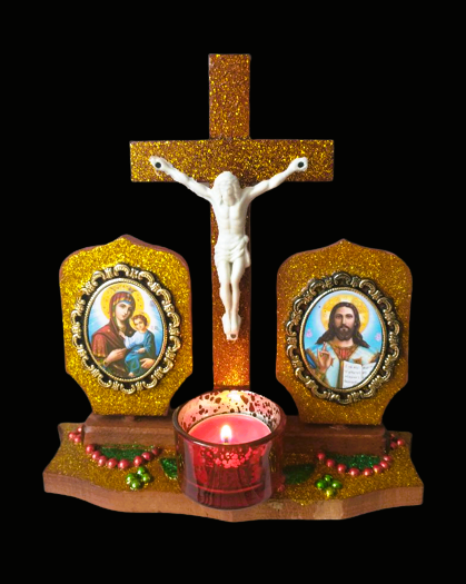 Candela cruce Rastignirea din lemn masiv 1