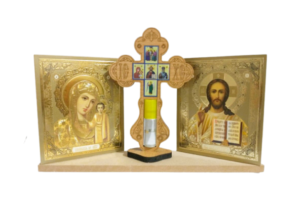 Set icoane aurii cu cruce
