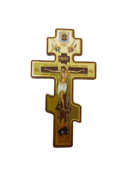 Cruce ortodoxă medie din lemn