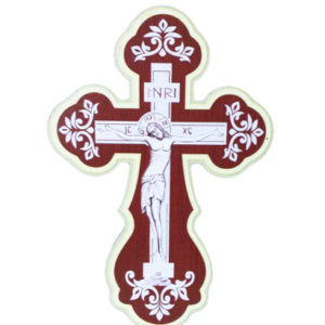 Crucifix lemn rotund