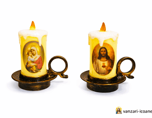 Lumânare electrică LED religioasă