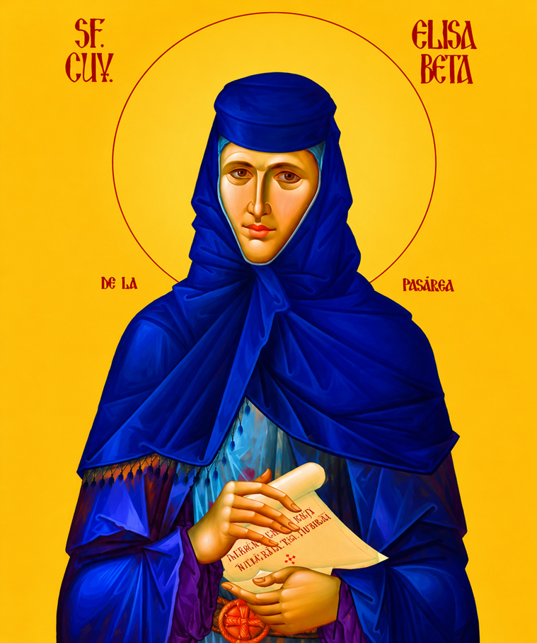 Icoana Sfintei Cuvioase Elisabeta de la Pasărea